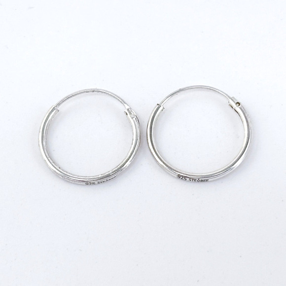 Vintage Sterling Silver 925 1.5cm Hoop Earrings - Picture 1 of 5